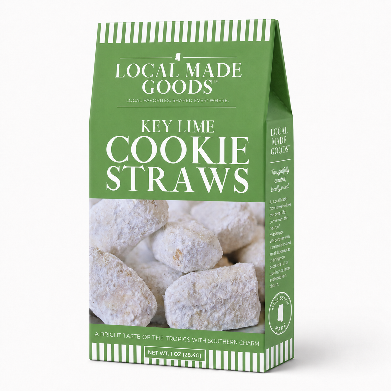 Key Lime Shortbread Cookie Straws 1 oz