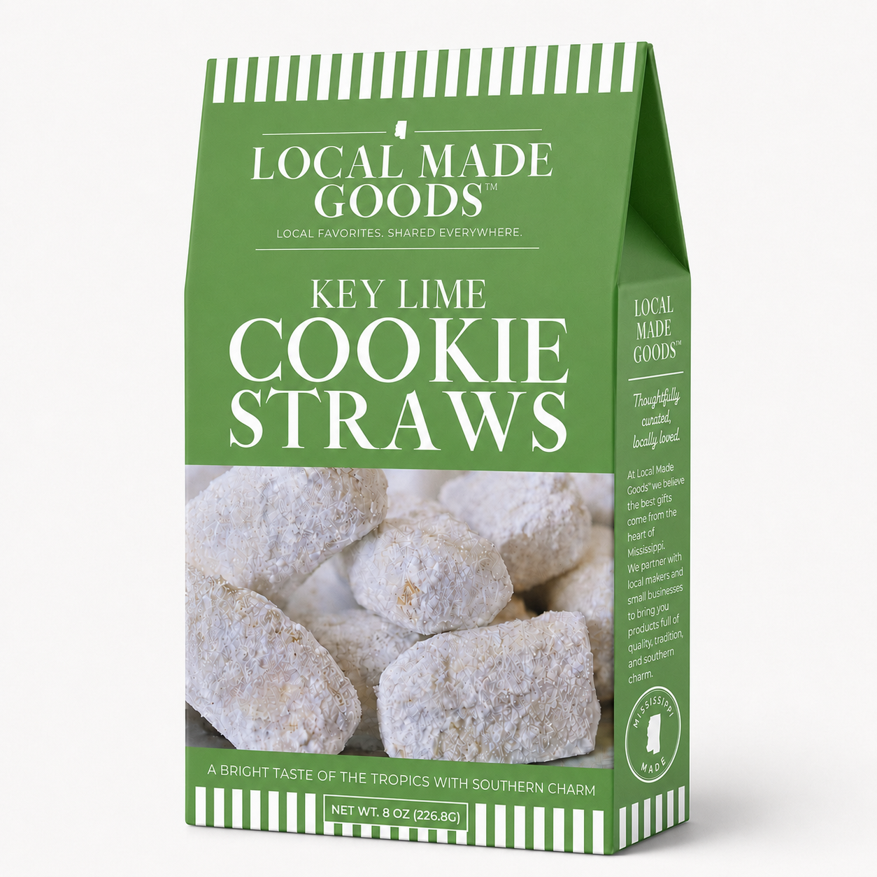 Key Lime Shortbread Cookie Straws 8 oz