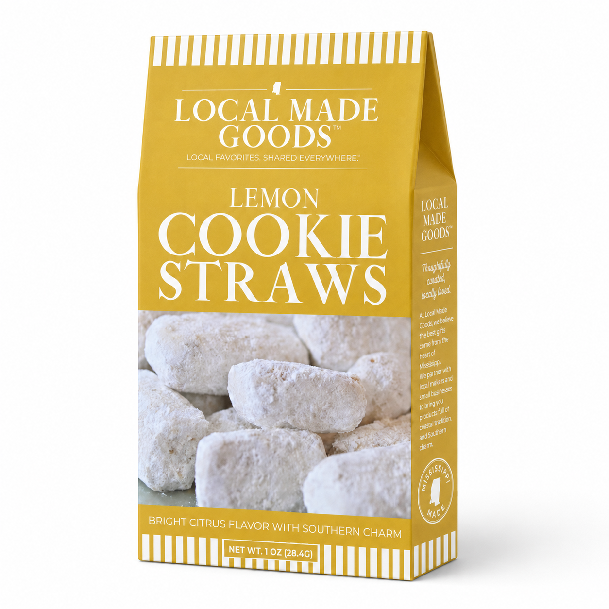 Lemon Shortbread Cookie Straws 1 oz