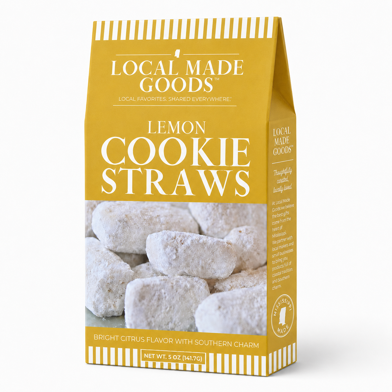 Lemon Shortbread Cookie Straws 5 oz