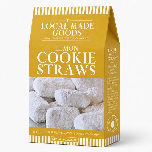 Lemon Shortbread Cookie Straws 8 oz