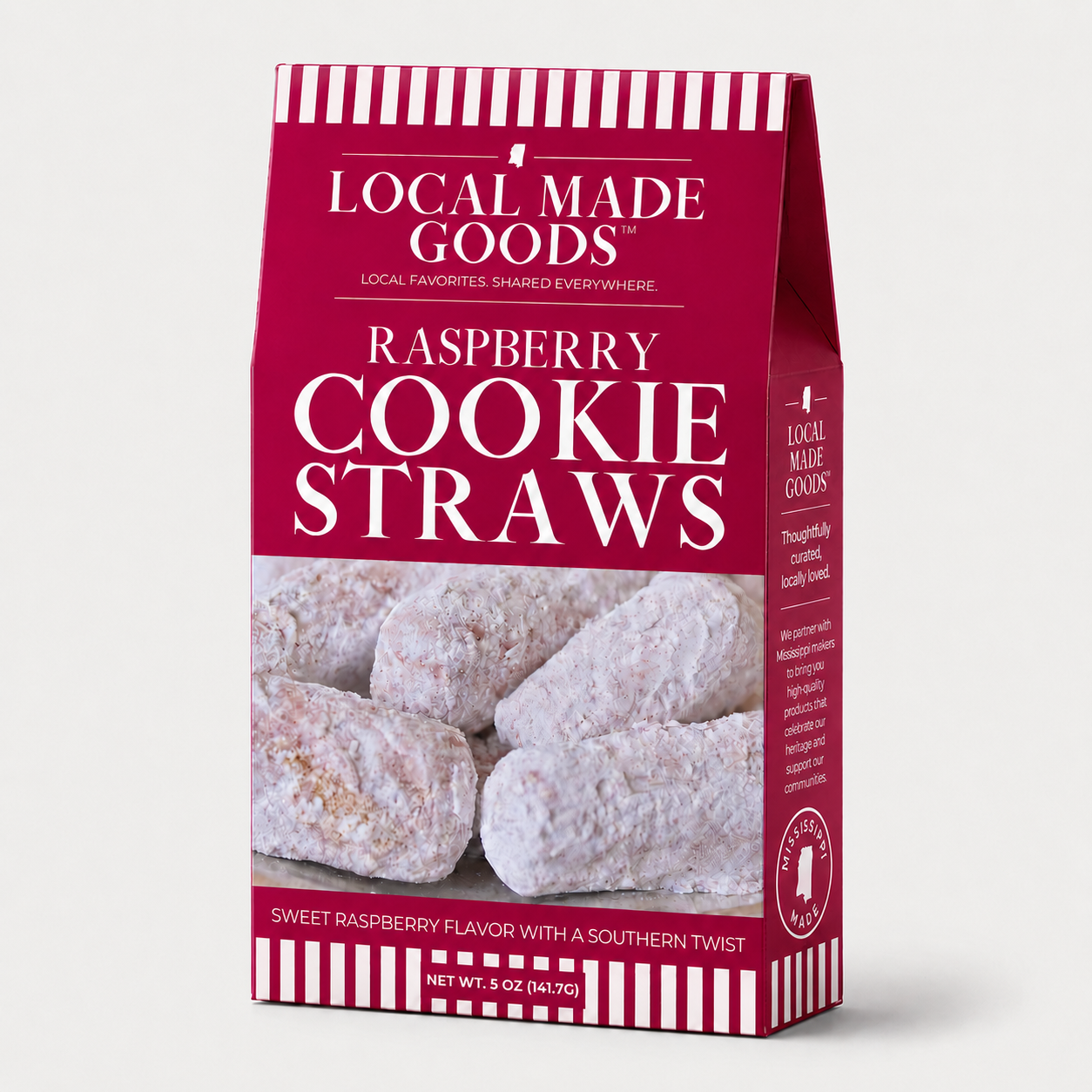 Raspberry Shortbread Cookie Straws 5 oz