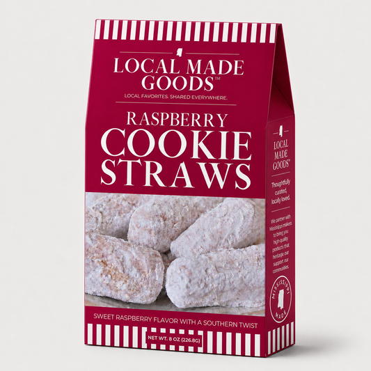 Raspberry Shortbread Cookie Straws 8 oz